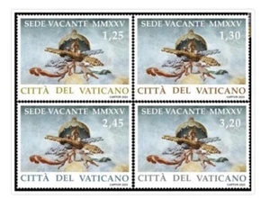 VATIKAN 2025 - VAKANTER SITZ NEUE SERIE - 4 BRIEFMARKEN Papst Franziskus - Foto 1 di 1