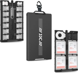 Metal Memory Card Case Holder Storage for SD Micro SD MSD TF Nano SIM NM Cards - Picture 1 of 22