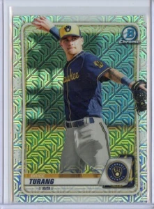 2020 Bowman Chrome Mega Box Prospects Refractors #BCP35 Brice Turang - Picture 1 of 1