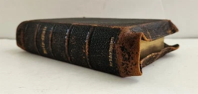 1888 antique BIBLE wilmington de JOSEPHINE ROBINSON from PAPA ot nt - Image 1 of 4