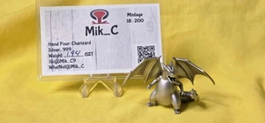 Hand Poured 1.94 oz  .999 Silver ~ Charizard Statue Mintage # 18 of 200 By Mik_C - Picture 1 of 6