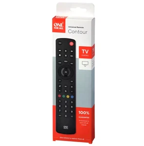 One For All Contour TV Universal Remote Control URC1210 - Black - Picture 1 of 23