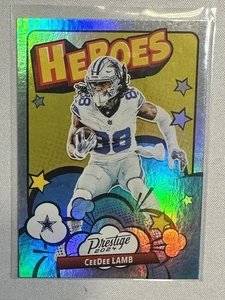 2024 CeeDee Lamb Heroes Inserto Panini Prestige Football[#12][Dallas Cowboys] - Foto 1 di 2
