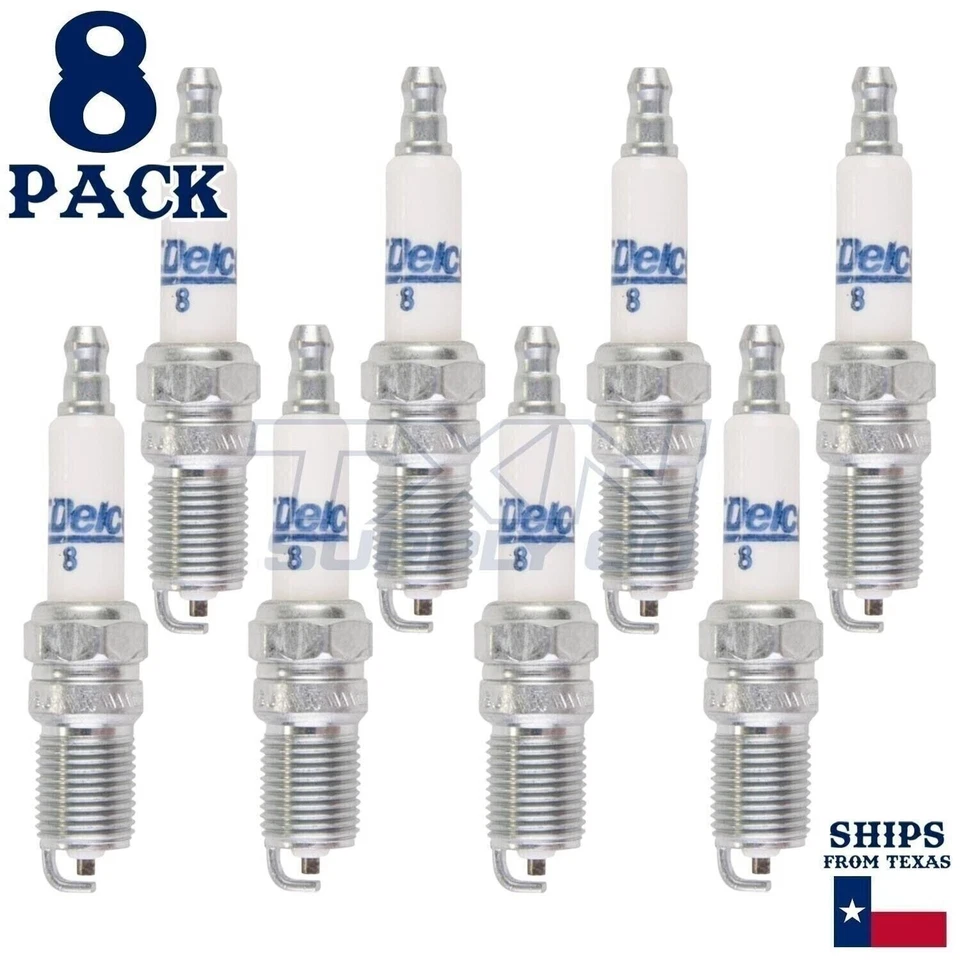 8 velas de ignição ACDelco platina 1982-1983 para Cadillac Fleetwood Brougham 4,1L - Imagem 1 de 3