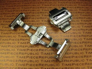 NEW 21mm Stainless Deployment Buckle Clasp CARTIER SANTOS 100 Strap Band TECH - Bild 1 von 3