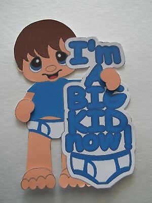 3D-U Pick - BA3 Boy Girl Baby Potty Training Title Scrapbook Card Embellishment • 1.30€