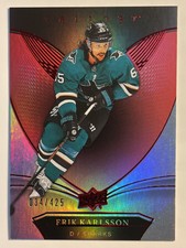 2018-19 Upper Deck Trilogy Erik Karlsson San Jose Sharks /425 Red Foil Parallel 