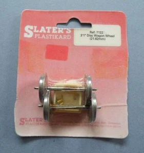 Slaters Pack O Gauge Plastic / Metal ref 7122 - 3 Hole Disc Wheels Dia 3'1" - Foto 1 di 1