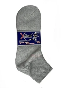 XRoad Hombres Sport Sox Ropa Atlética Color Gris Talla Regular 10-13 Paquetes Oferta - Imagen 1 de 5
