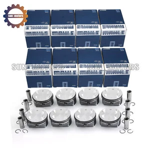 MAHLE 8x Pistons & Rings Set Φ93+0.5mm For BMW 550i 650i 750i X5 N62B48 4.8L - Picture 1 of 6