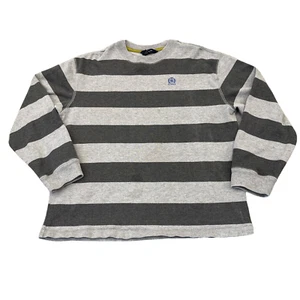 Tommy Hilfiger Shirt Boys Medium Black Gray Lion Logo Long Sleeve Kids Youth TH - Picture 1 of 11