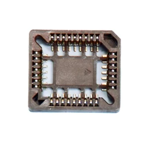 5pc PLCC SMT SMD IC Socket 32P pitch 1.27mm Tin plated Color = Brown RoHS Taiwan - Picture 1 of 4