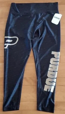 Womens Game Day Purdue University Boilermakers Leggings Size X-Large NWT Cover