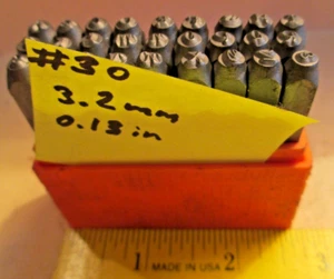 3 mm IMPRESS ART REVERSE, 27 Steel Letters plus "&" Symbol Stamp Set 30B40 - Picture 1 of 9