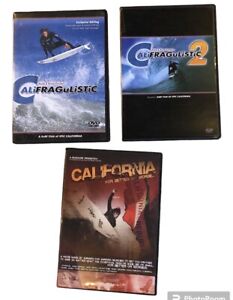Lot 3 Califragulistic California Surf Surfing Movie Dvd