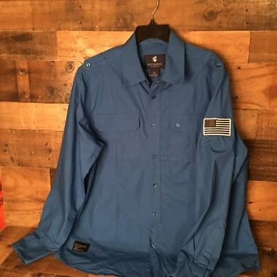 Rocawear Shirt Men 2XL Button Down Y2K Preppy Logo American Flag Cabincore Norm - Image 1 of 4