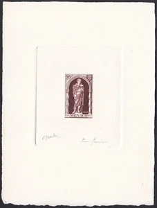 Monaco Sc269 Holy Year, St. Roman, Signed Die Proof - Picture 1 of 2