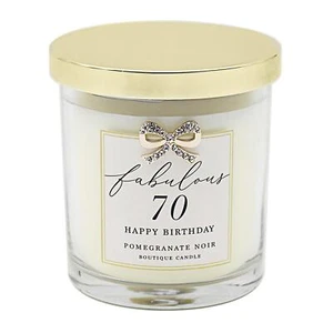70th Birthday Candle Scented with Diamante Bow - Picture 1 of 3
