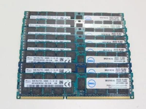 LOT OF 8X 16GB SK HYNIX HMT42GR7MFR4C-PB PC3-12800R SERVER MEMORY RAM - Picture 1 of 2