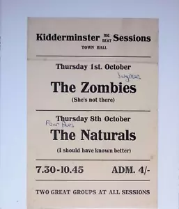 Folleto ZOMBIES Reino Unido 1964 - Imagen 1 de 1