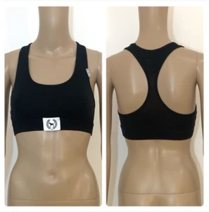 Nuevo Bralette Victoria's Secret Rosa Negro Espalda Corredora XS Algodón - Imagen 1 de 5