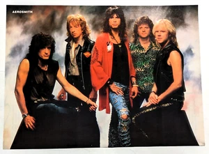 AEROSMITH / STEVEN TYLER / REVISTA DE BANDA PÁGINA COMPLETA PINUP RECORTE DE PÓSTER (8) - Imagen 1 de 2
