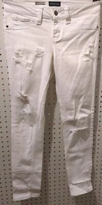 Rampage Junior White Denim Jeans Size 7 - Picture 1 of 5