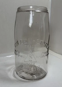GOLDEN STATE MASON Fruit jar Large Patent Applied For On Bottom San Francisco - Picture 1 of 6