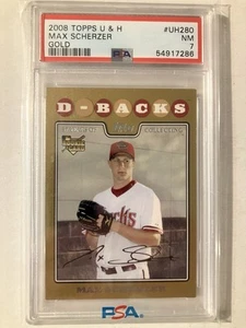 2008 Topps Update Max Scherzer #UH280 Gold /2008 PSA 7 - Picture 1 of 2