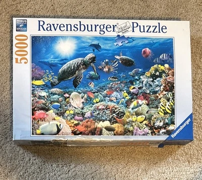 Ravensburger 5000 Piece Jigsaw Puzzle, Under The Sea, 60 X 40”, $75 OBO - Image 1 of 4
