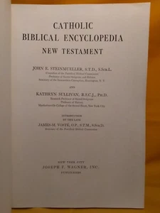Catholic Biblical Encyclopedia, New Testament 1950 HC, Steinmueller and Sullivan - Picture 1 of 21