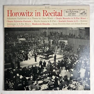 VLADIMIR HOROWITZ In Recital 1959 Vinyl LP RCA Victor LM 1957 - VG - Picture 1 of 4