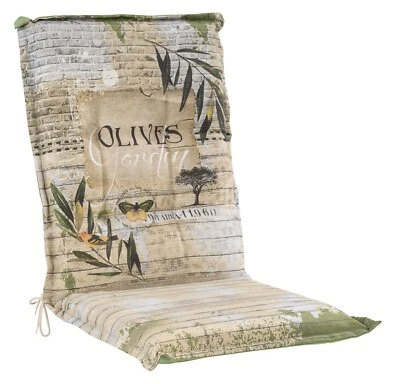 GO-DE Gartenstuhlauflage Sesselauflage Polsterauflage für Mittellehner 50x110 cm