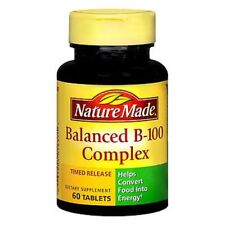 Nature Made Balanced Vitamin B-100 Complex Tablets 60 Tabs By Nature Made