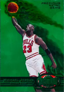 MICHAEL JORDAN GEMAS DE METALES PRECIOSOS VERDE 1997 Foto Imán @ 3"x5" - Imagen 1 de 1