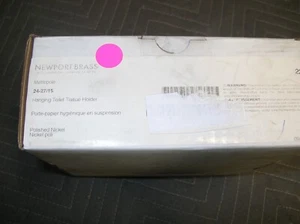 Newport Messing #24-27/15 Mertropole Toilettenpapierhalter/poliertes Nickel *NOS* - Bild 1 von 6
