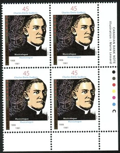 Canada sc#1637 Abbé Charles-Emile Gadbois: Musicologist, LR Impr. Block, Mint-NH - Picture 1 of 2