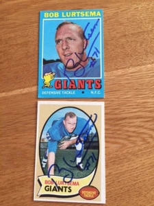 Giants Vikings Bob Lurtsema  1970 Topps signed card - Picture 1 of 1