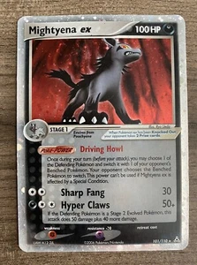Pokemon TCG Card Mightyena EX 101/110 - Picture 1 of 4