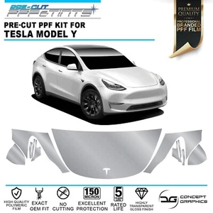 Kit de protección de pintura con chip de piedra de capó alas espejos para Tesla modelo Y 2020+ - Imagen 1 de 5