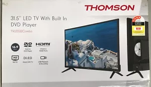 Thomson 31.5" HD LED TV w/ DVD Player - New, HDMI, USB - Picture 1 of 3