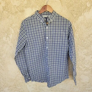 Janie and Jack Jungen Gingham adrette Knopfleiste Hemd, Größe 18 neu mit Etikett - Bild 1 von 10