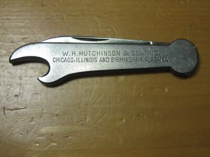 VTG AUG MULLER SOHNE GENTLEMANS POCKET KNIFE GERMANY BOTTLE OPENER HUTCHINSON - Picture 1 of 12