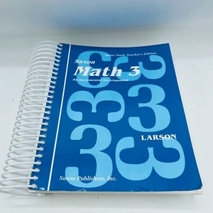 Saxon Math 3 Home Study Teacher's Edition Homeschool Book - Imagen 1 de 11