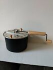 Crate and Barrel Stove-Top Crank-Style  Popcorn Popper