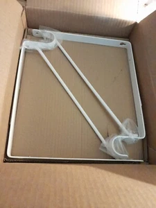 2- Heavy Duty Closet Shelf Brackets White National Hardware - Picture 1 of 3