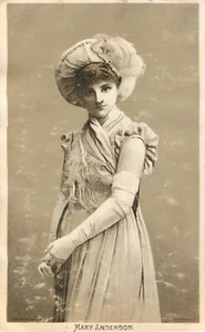 1880s Victorian Trade Card Thomas's Eclectic Oil Quack Medicine Mary Anderson  - Picture 1 of 2