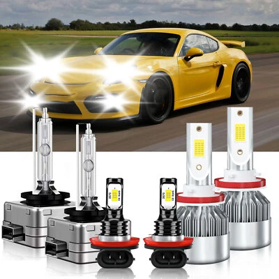 Kit de faros antiniebla de haz alto bajo LED HID para Porsche Cayman 2007-2008 Foto 1 de 4