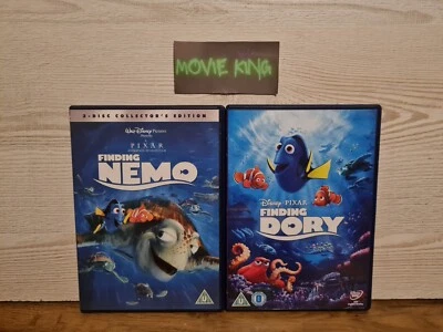 Finding Nemo and Finding Dory (DVD, 2016) {Disney Pixar Animation} [Region 2] UK - Image 1 of 4
