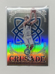2016-17 Panini Excalibur Dirk Nowitzki Crusade #33 Mavericks Silver Prizm